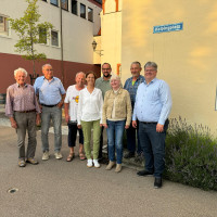 v.l. Winfried Müller; Dietmar Bulling; Meinrad Ludwig; Ute Vincon; Martin Koller; Gabi Priebe; Markus Stuhler; Martin Knecht
